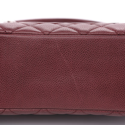 Chanel Caviar Quilted Petit Shopping Tote PST Burgundy 9 of 12
