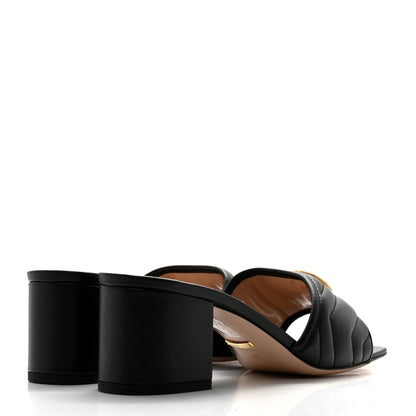 Gucci Nappa Matelasse GG Marmont 55mm Slide Sandals 38 Black 4 of 10