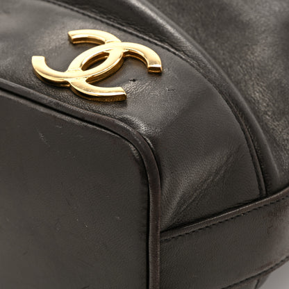 Chanel Lambskin CC Drawstring Shoulder Bag Black 14 of 16