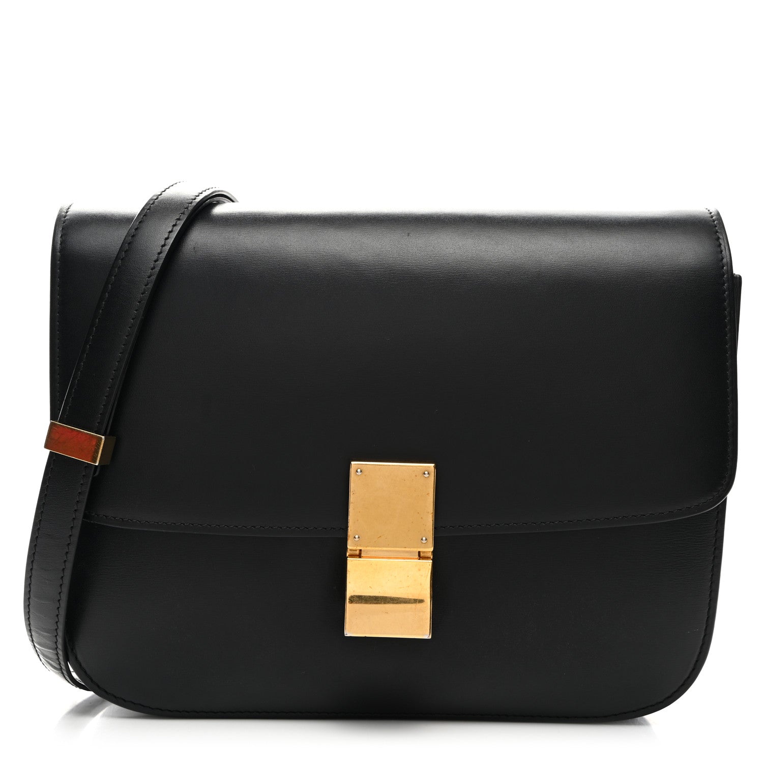 Celine Box Calfskin Medium Classic Box Flap Bag Black 1 of 11