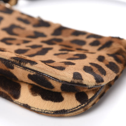 Prada Calf Hair Leopard Print Shoulder Bag Miele Moro 7 of 13