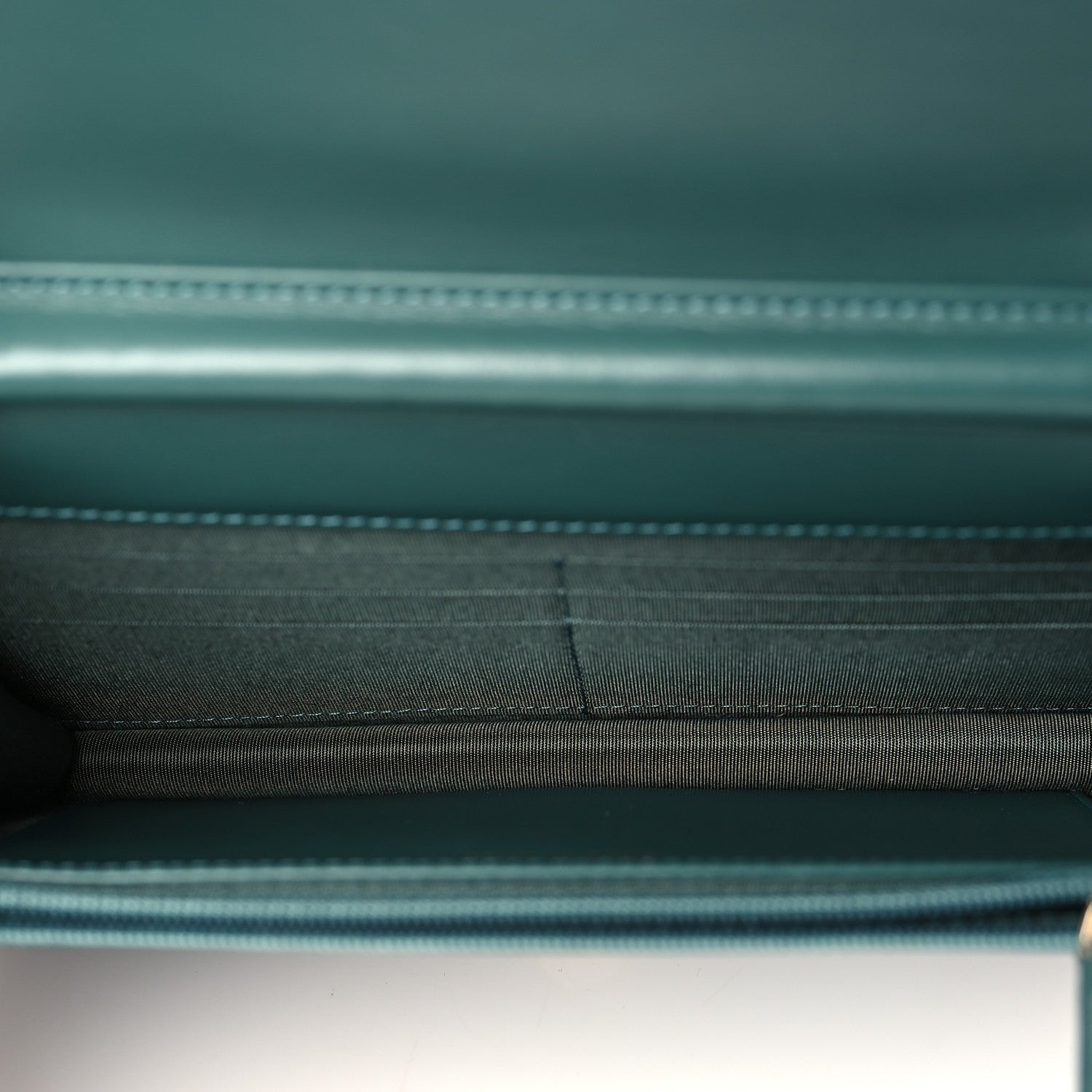 Chanel Caviar Quilted Boy Wallet On Chain WOC Green 5 of 10