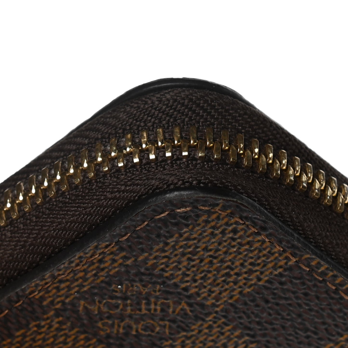 Damier Ebene Zippy Wallet Rose Ballerine