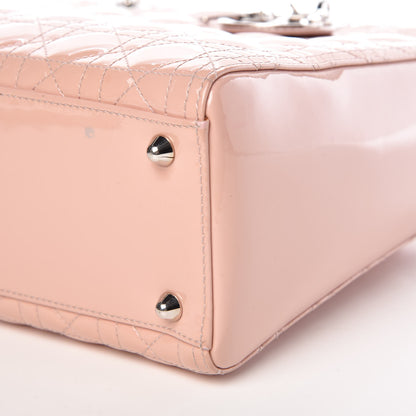 Christian Dior Patent Cannage Large Lady Dior Light Pink 14 of 19
