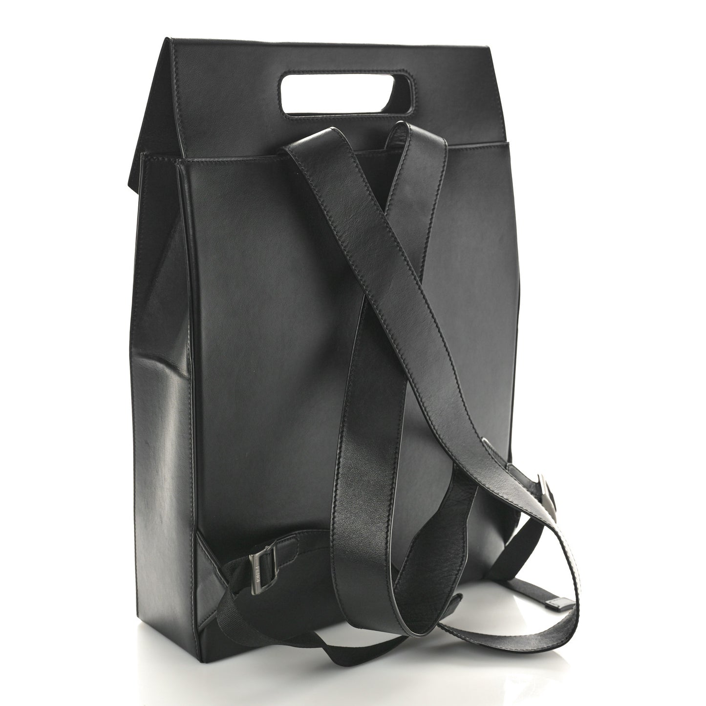 Vitello Grace Light Logo Fendi Pack Backpack Black