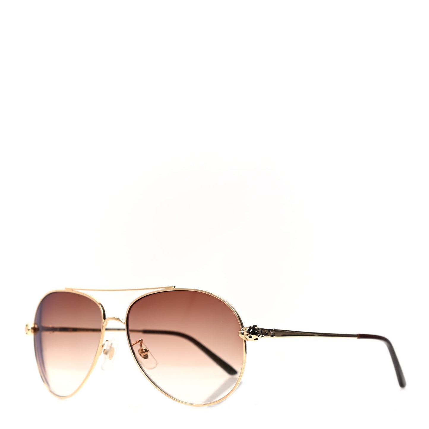 Panthere De Cartier Aviator 140 Sunglasses Gold