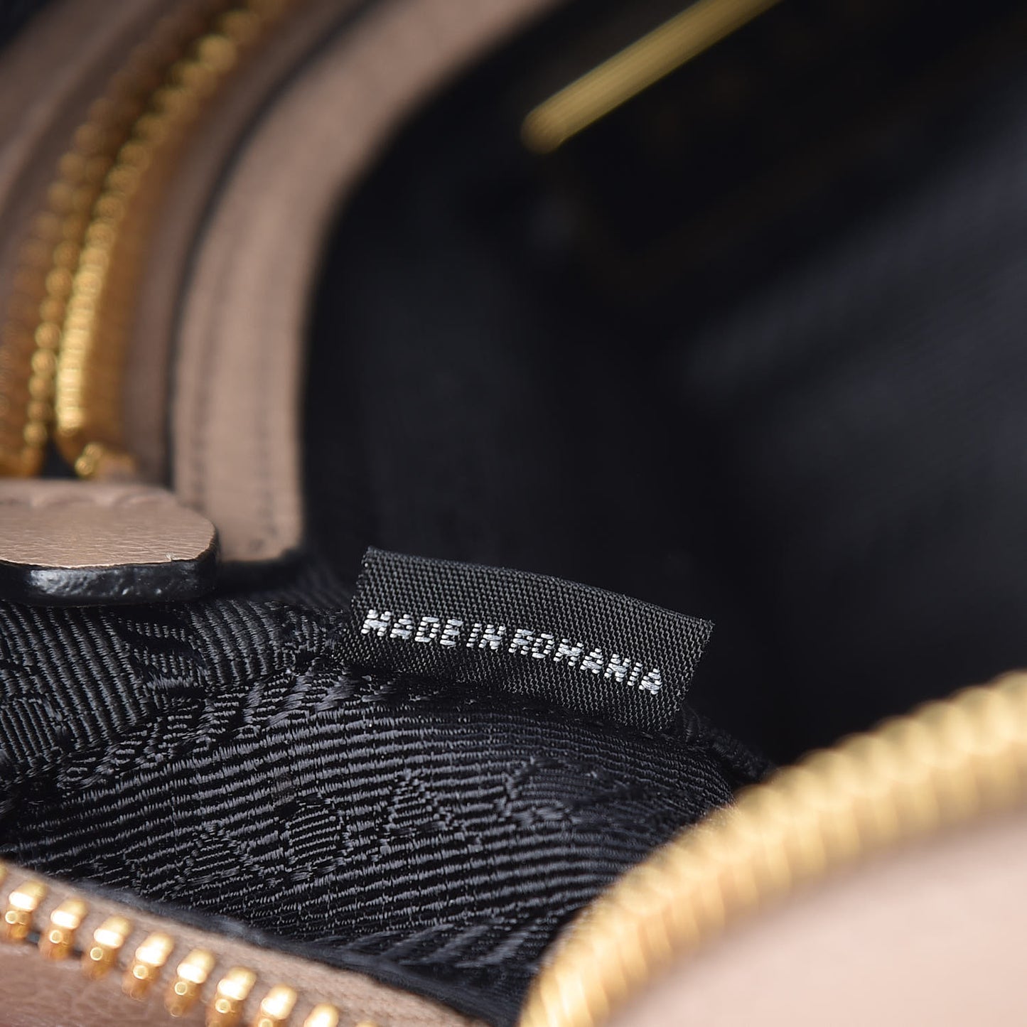 Glace Calfskin Embossed Logo Crossbody Cammeo