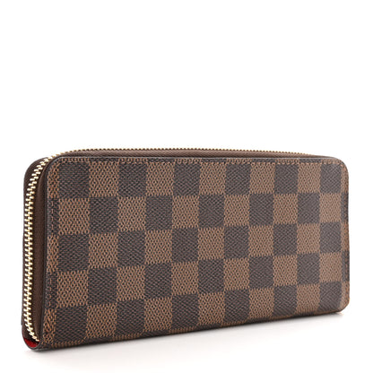 Louis Vuitton Damier Ebene Clemence Wallet Cherry 3 of 9