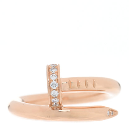 Cartier 18K Pink Gold Diamond Juste Un Clou Ring 47 4 1 of 4