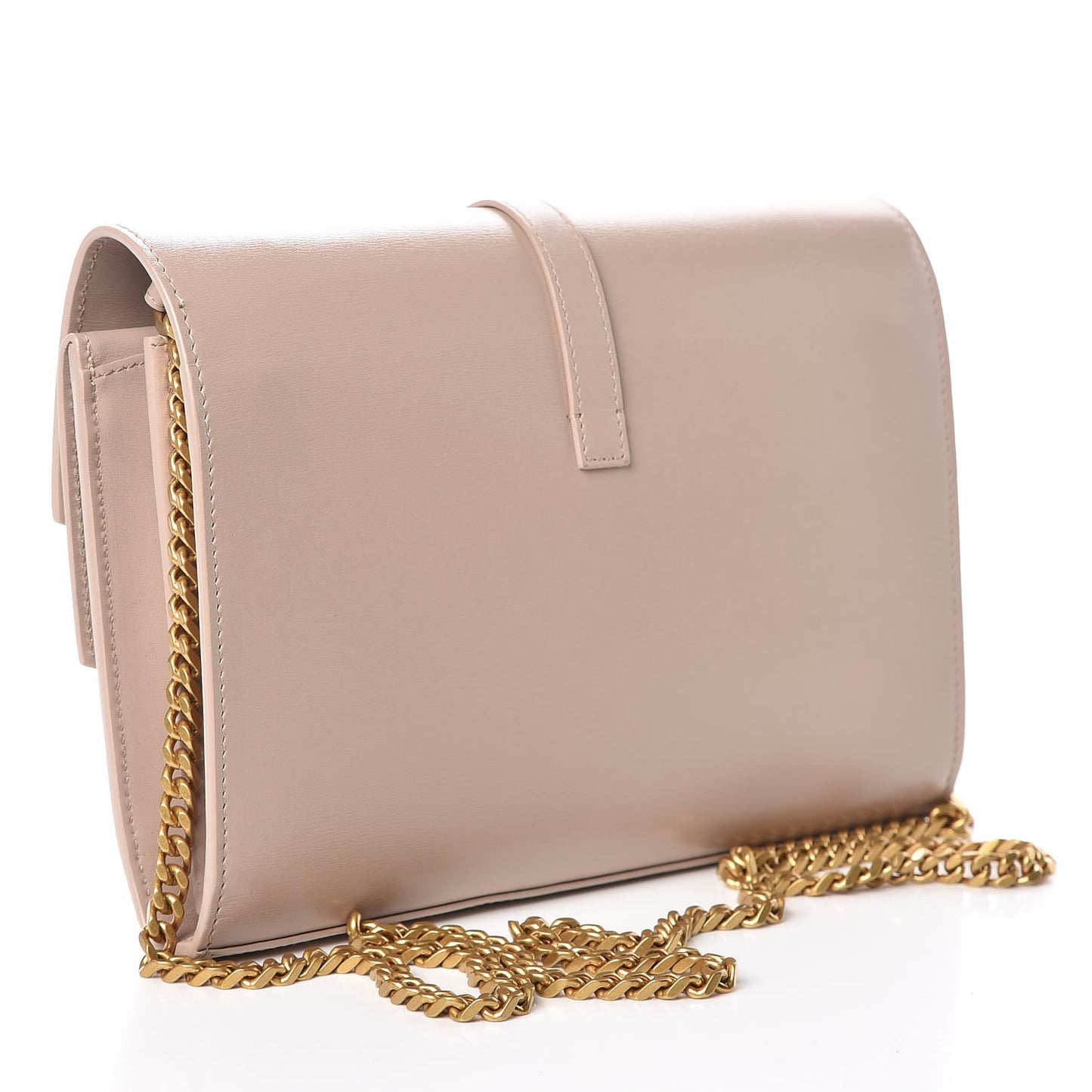 Smooth Calfskin Monogram Sulpice Chain Wallet Nude