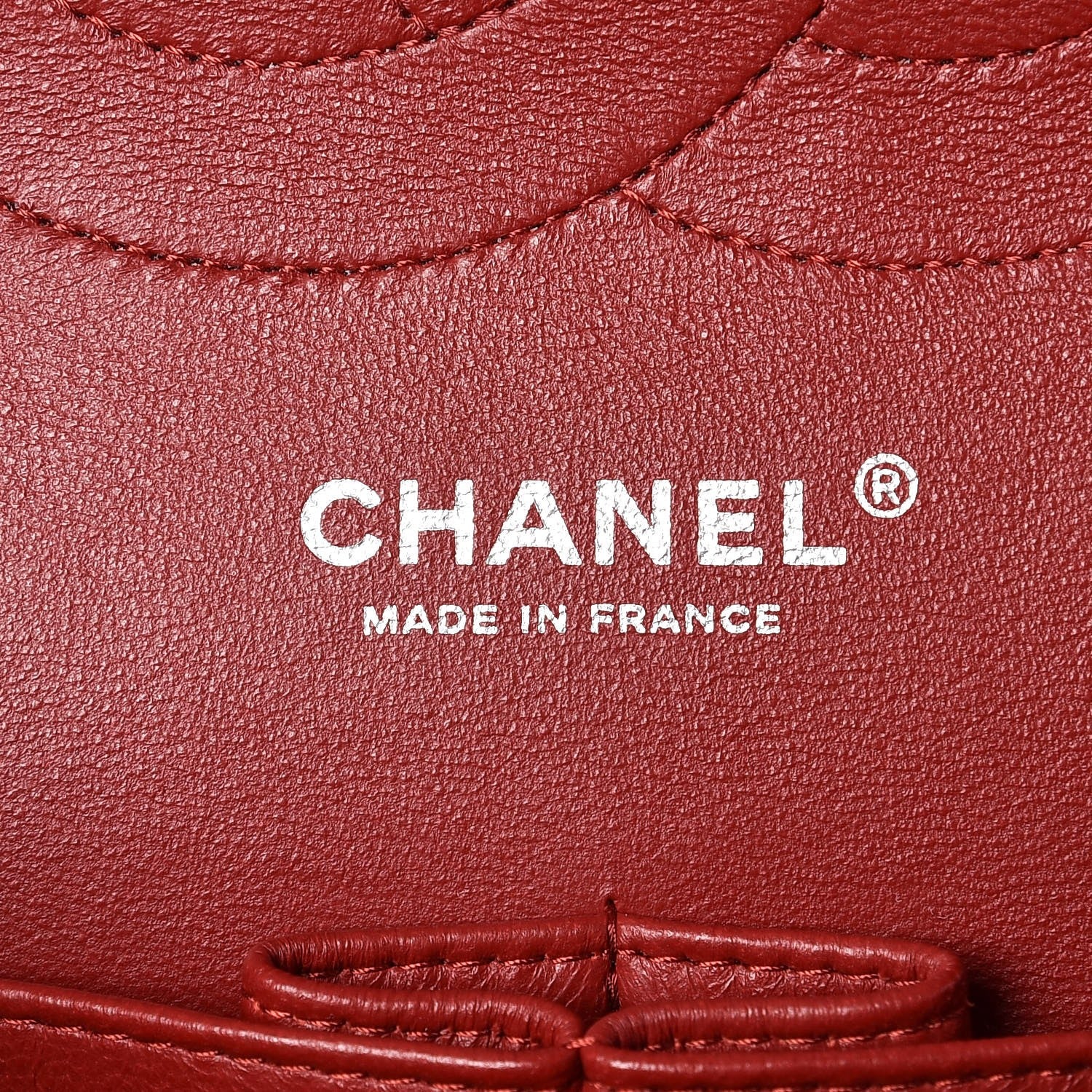 Chanel Caviar Quilted Jumbo Double Flap Dark Red 6 of 8