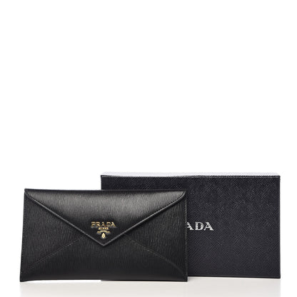 Prada Vitello Move Envelope Wallet Black 7 of 7