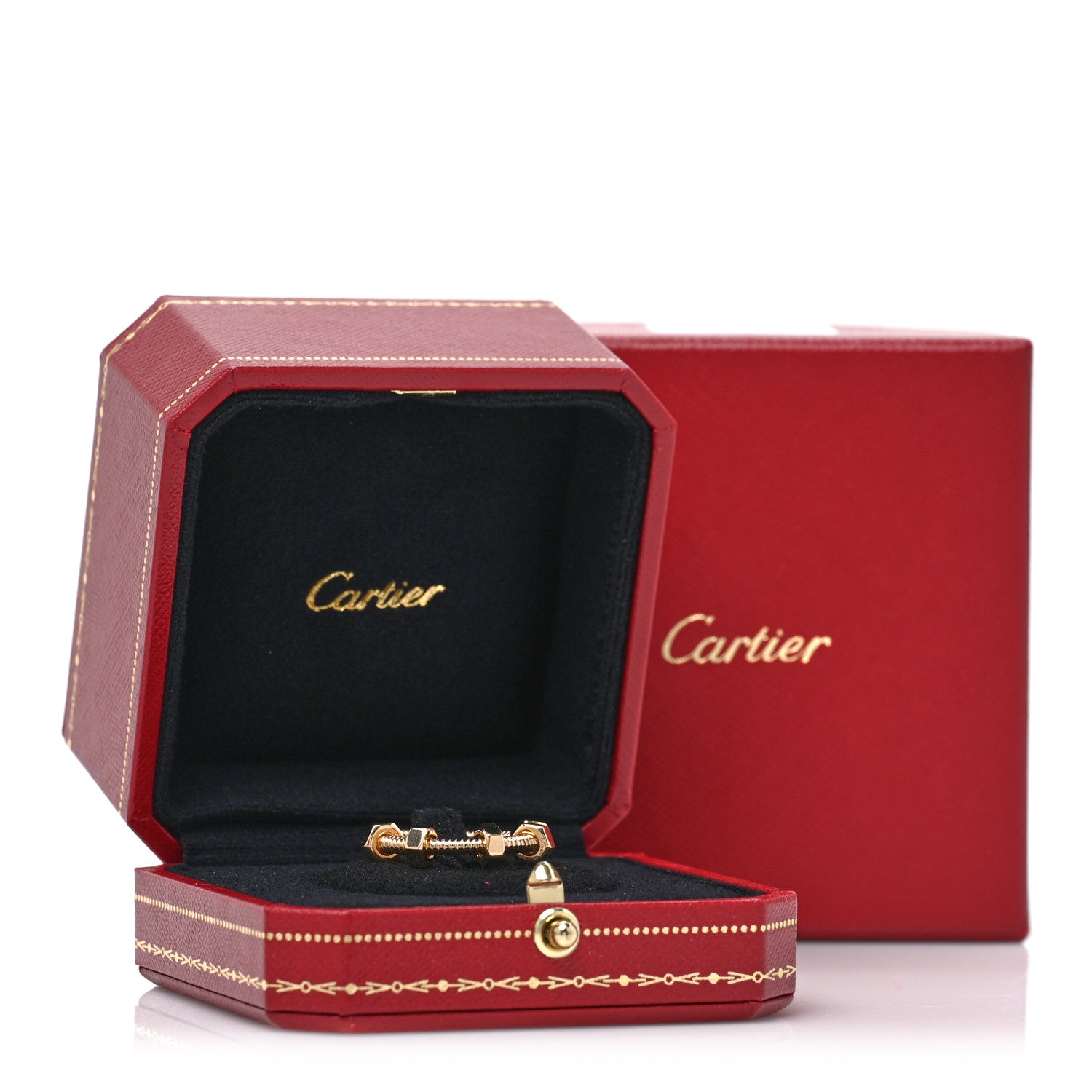 Cartier 18K Yellow Gold Ecrou de Cartier Ring 58 8.25 5 of 5
