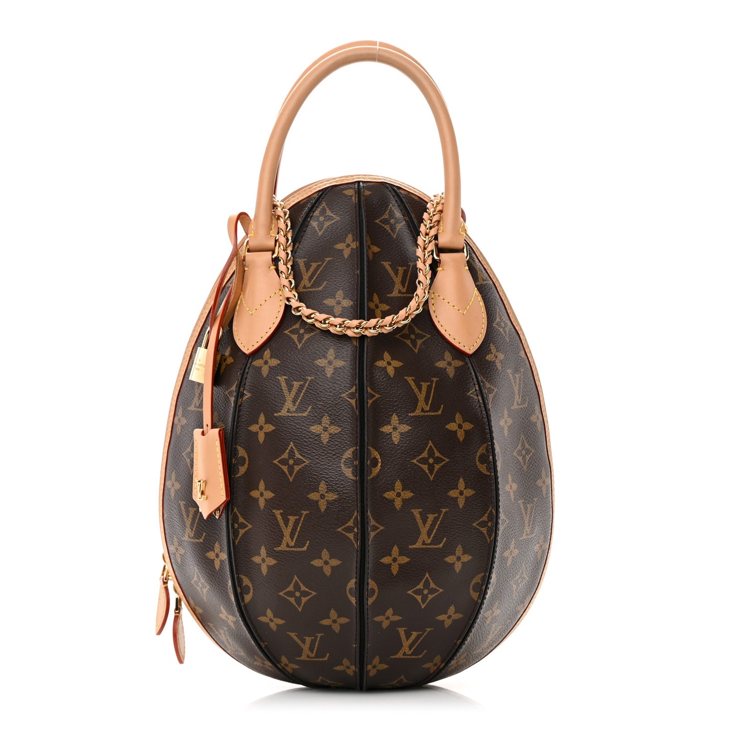 Monogram Braided Egg Bag Black