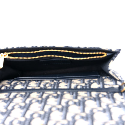 Christian Dior Oblique 30 Montaigne 2-In-1 Pouch Blue 5 of 8