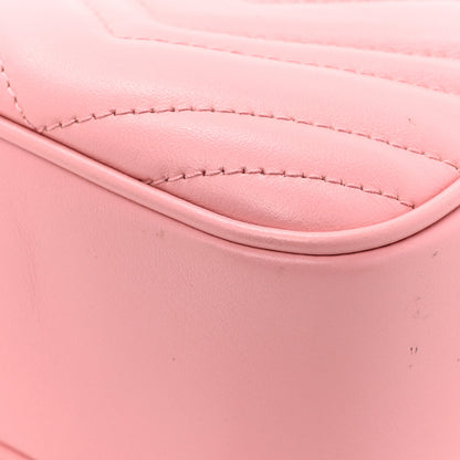 Gucci Calfskin Matelasse Small GG Marmont Chain Shoulder Bag Wild Rose 12 of 15