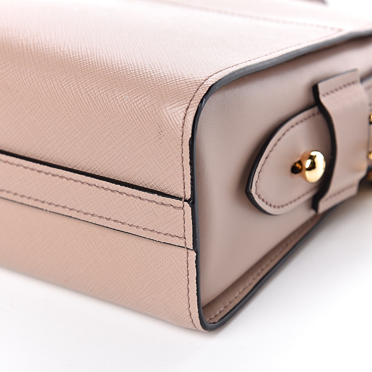 Prada Saffiano City Calfskin Esplanade Crossbody Bag Cipria 9 of 9