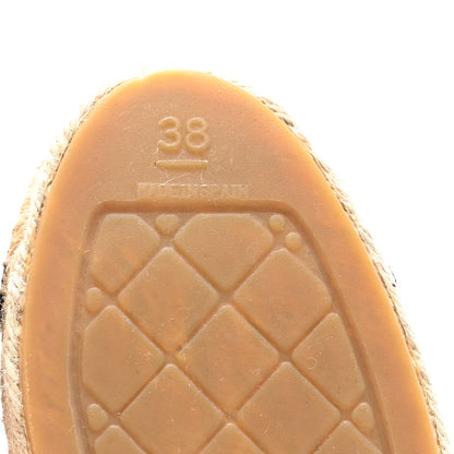 Chanel Fabric Patent CC Espadrilles 38 Multicolor Black 8 of 9