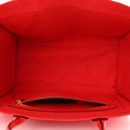Versace Canvas Suppler Calfskin Cabas GV Signature Tote Red 5 of 9