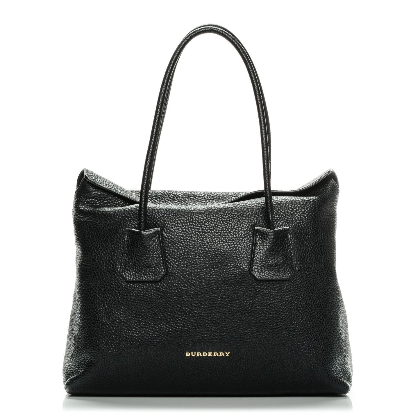 London Grainy Calfskin Medium Baynard Tote Black