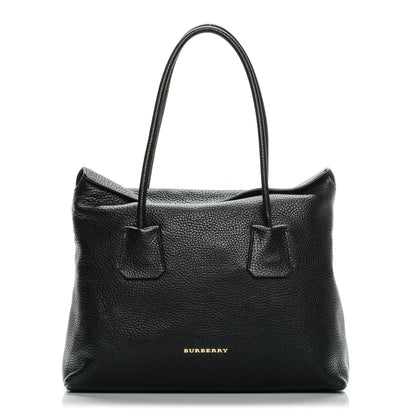 Burberry London Grainy Calfskin Medium Baynard Tote Black 1 of 8