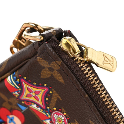 Louis Vuitton Monogram 2020 Christmas Animation Bumper Cars Mini Pochette Accessories Coquelicot 8 of 9