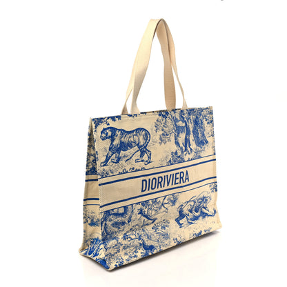 Christian Dior Straw Dioriviera Tote Beige 3 of 8