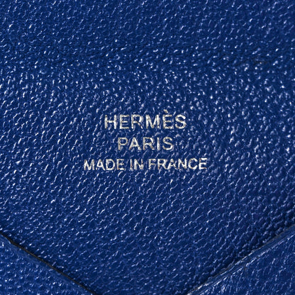 Hermes Chevre Mysore Calvi Card Case Bleu Electrique 6 of 9