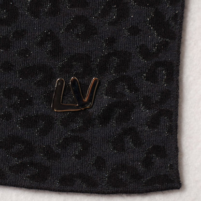 Louis Vuitton Knit Cashmere Leopard Square Anthracite 4 of 5