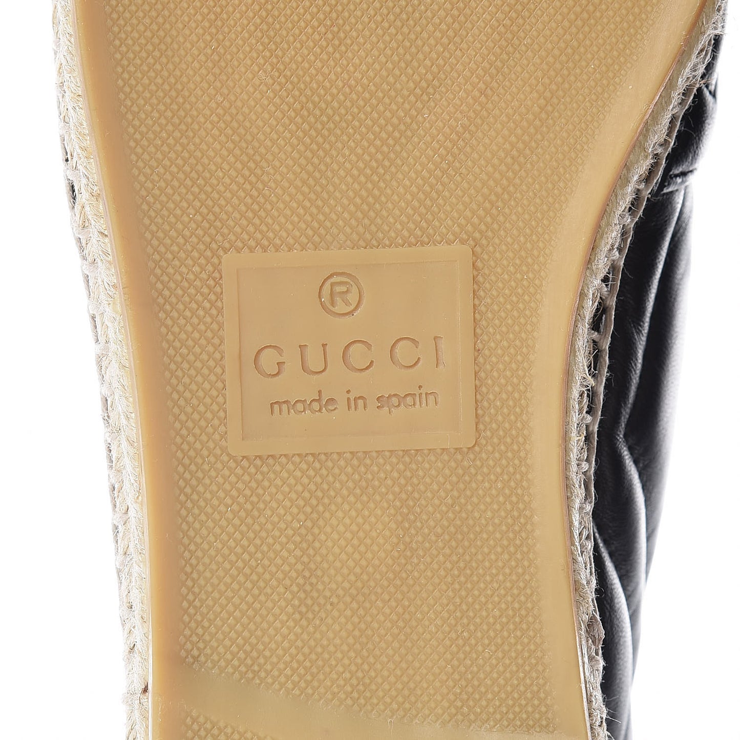 Nappa Matelasse GG Marmont Espadrilles 39.5 Black