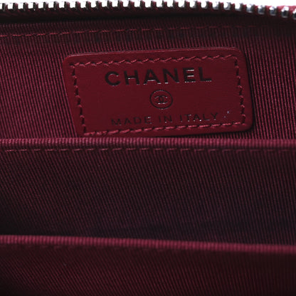 Chanel Caviar Quilted Zip Coin Purse Red 6 of 10