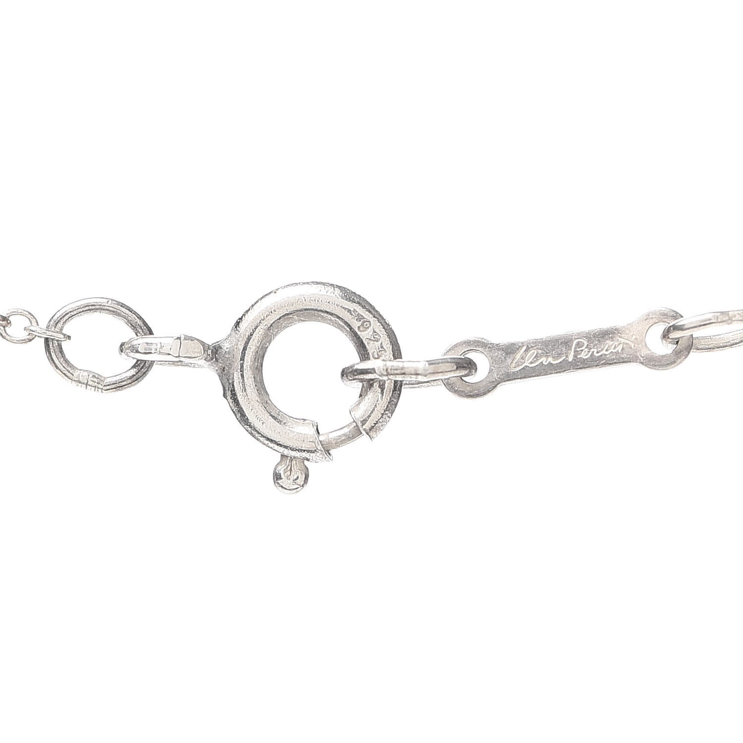 Sterling Silver 16mm Elsa Peretti Cross Pendant Necklace