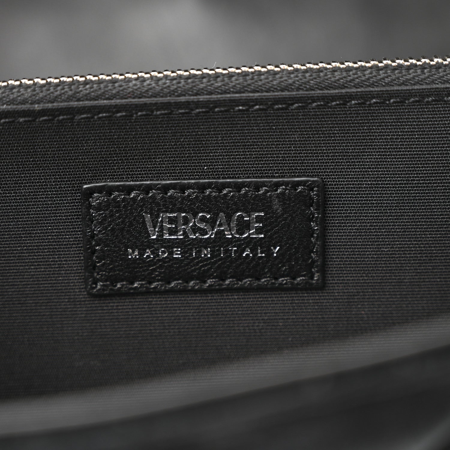 Versace Velvet Quilted Medusa Wallet On Chain Black 7 of 10