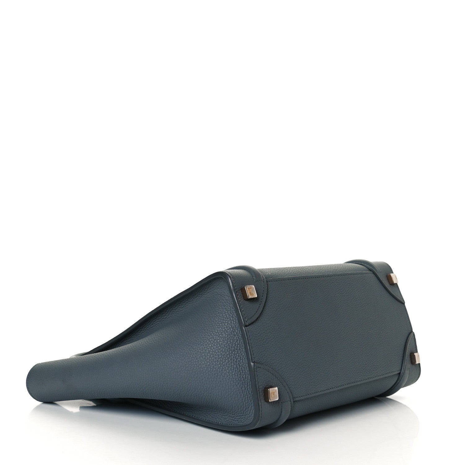 Celine Baby Drummed Calfskin Micro Luggage Kohl 3 of 6