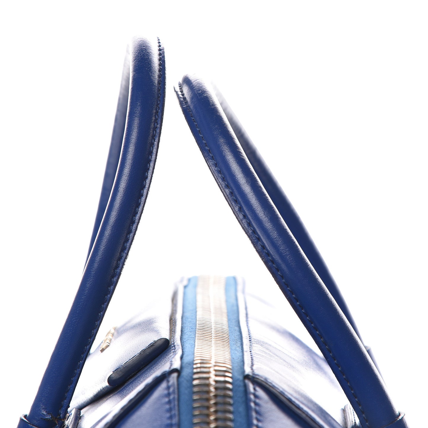 Shiny Lord Calfskin Medium Antigona Blue