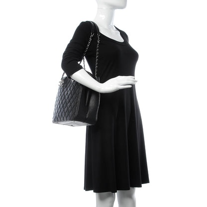 Chanel Caviar Quilted Urban Companion Top Handle Shopping Tote Black 2 of 9