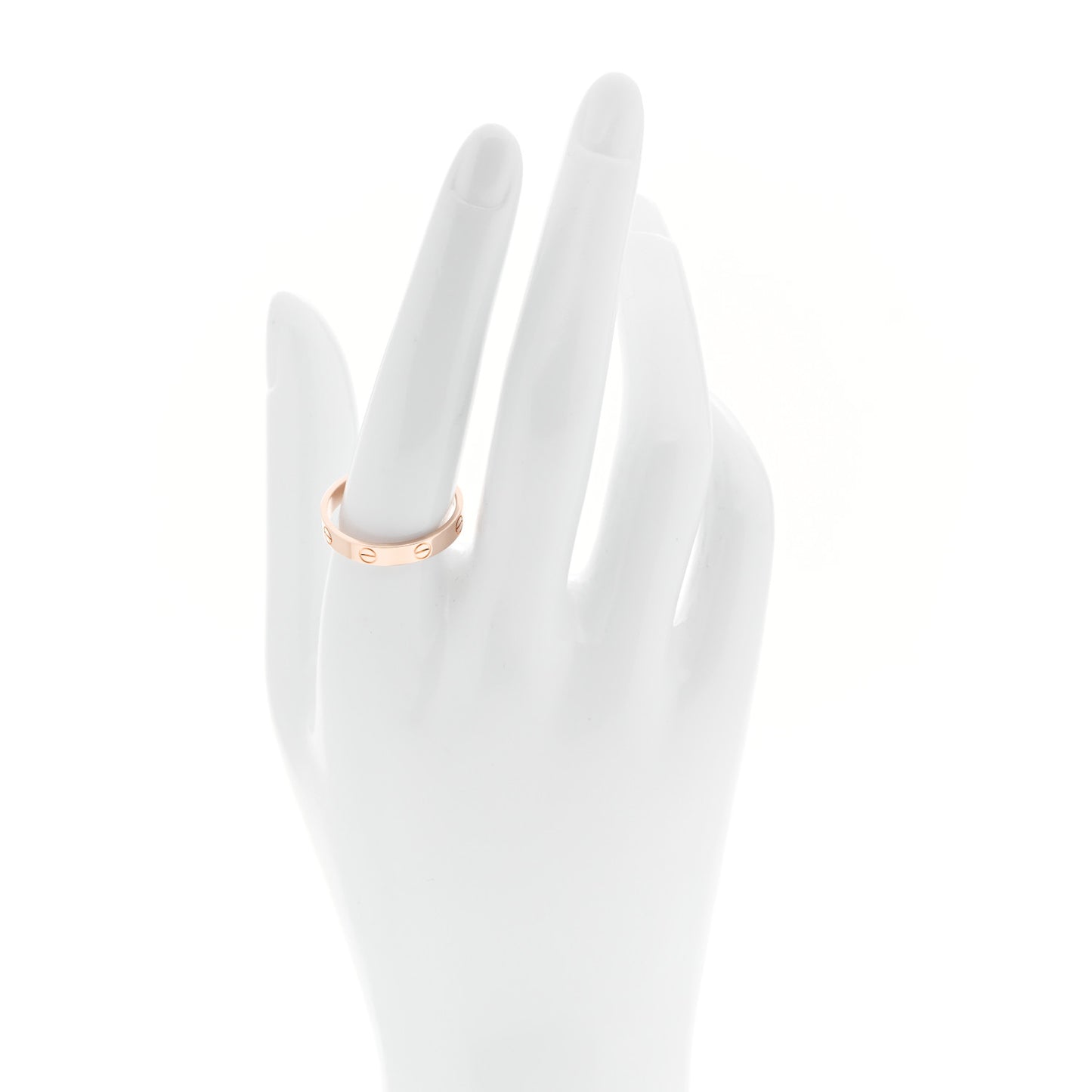 18K Pink Gold 3.5mm LOVE Wedding Band Ring 60 9.25