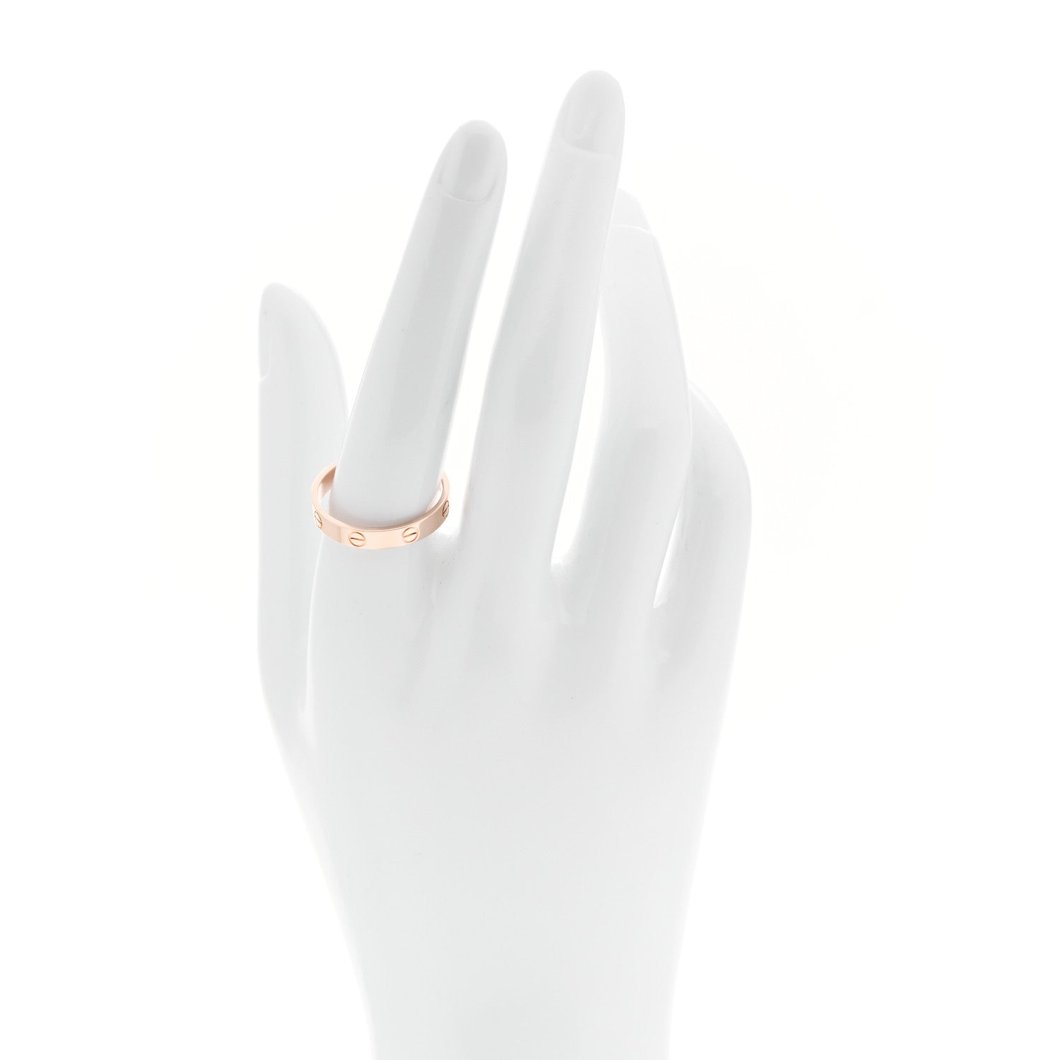Cartier 18K Pink Gold 3.5mm LOVE Wedding Band Ring 60 9.25 2 of 5
