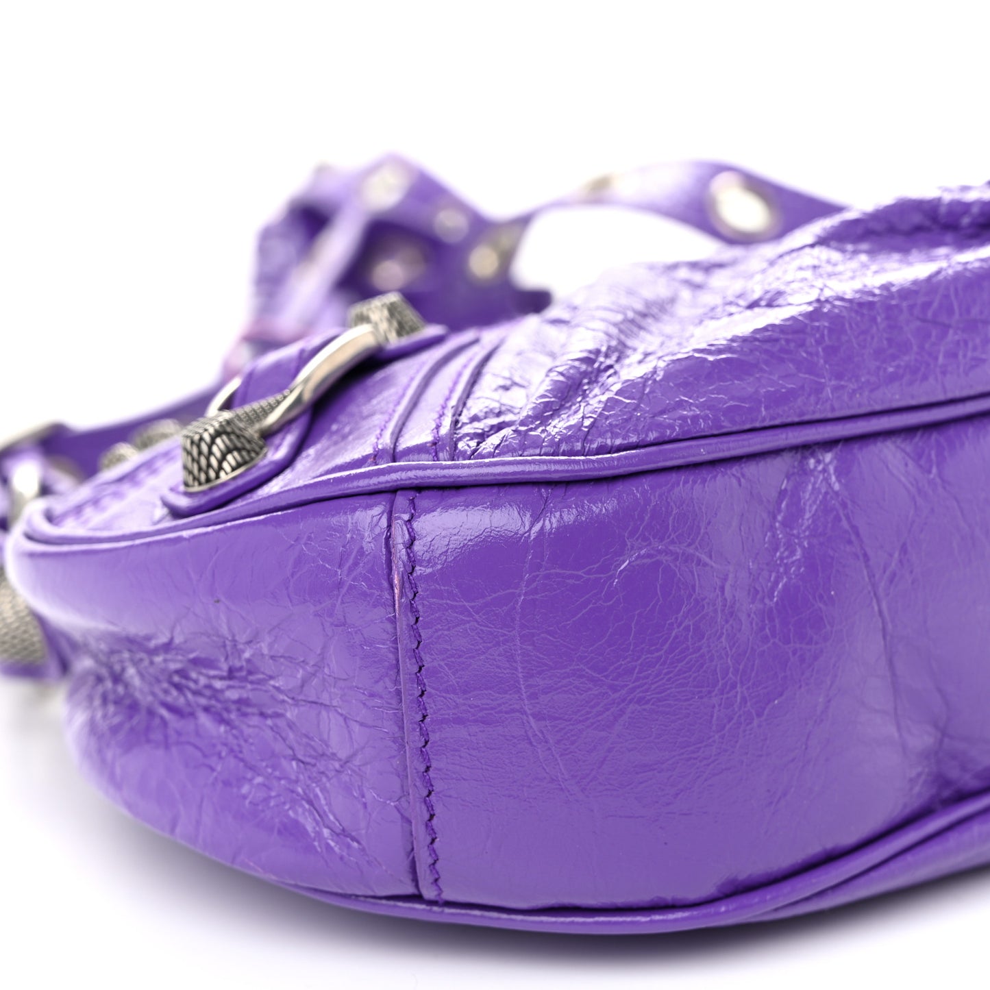 Agneau Arena Le Cagole Shoulder Bag XS Purple
