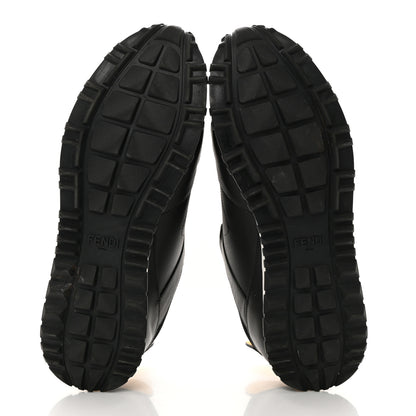Fendi Vitello Elite Spike Monster Eyes Runner Sneakers 8 Black 6 of 20