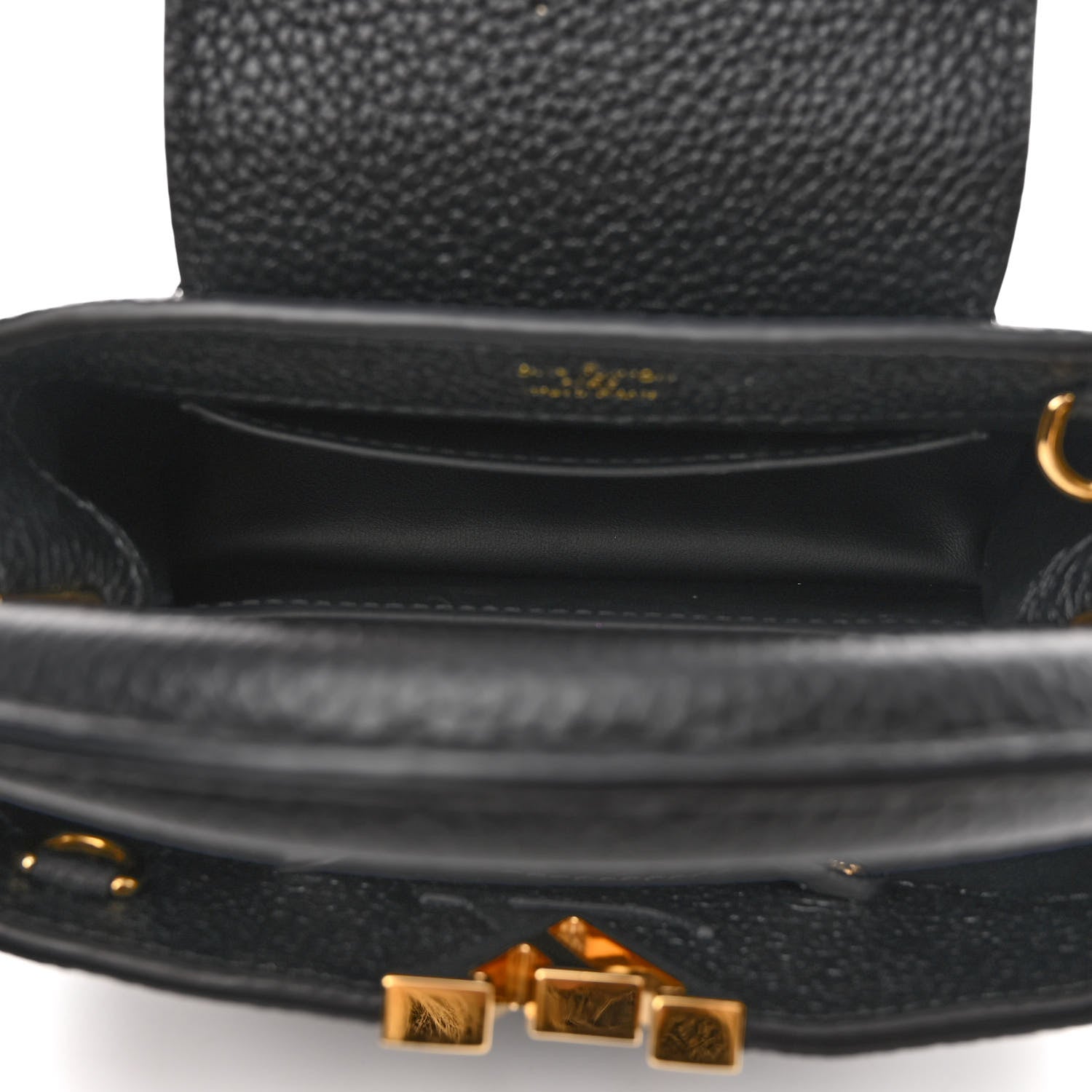 Louis Vuitton Taurillon Mini Capucines Black 6 of 10