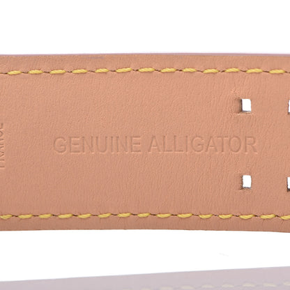 Louis Vuitton Stainless Steel Alligator 28mm Tambour Murakami Quartz Watch 6 of 12