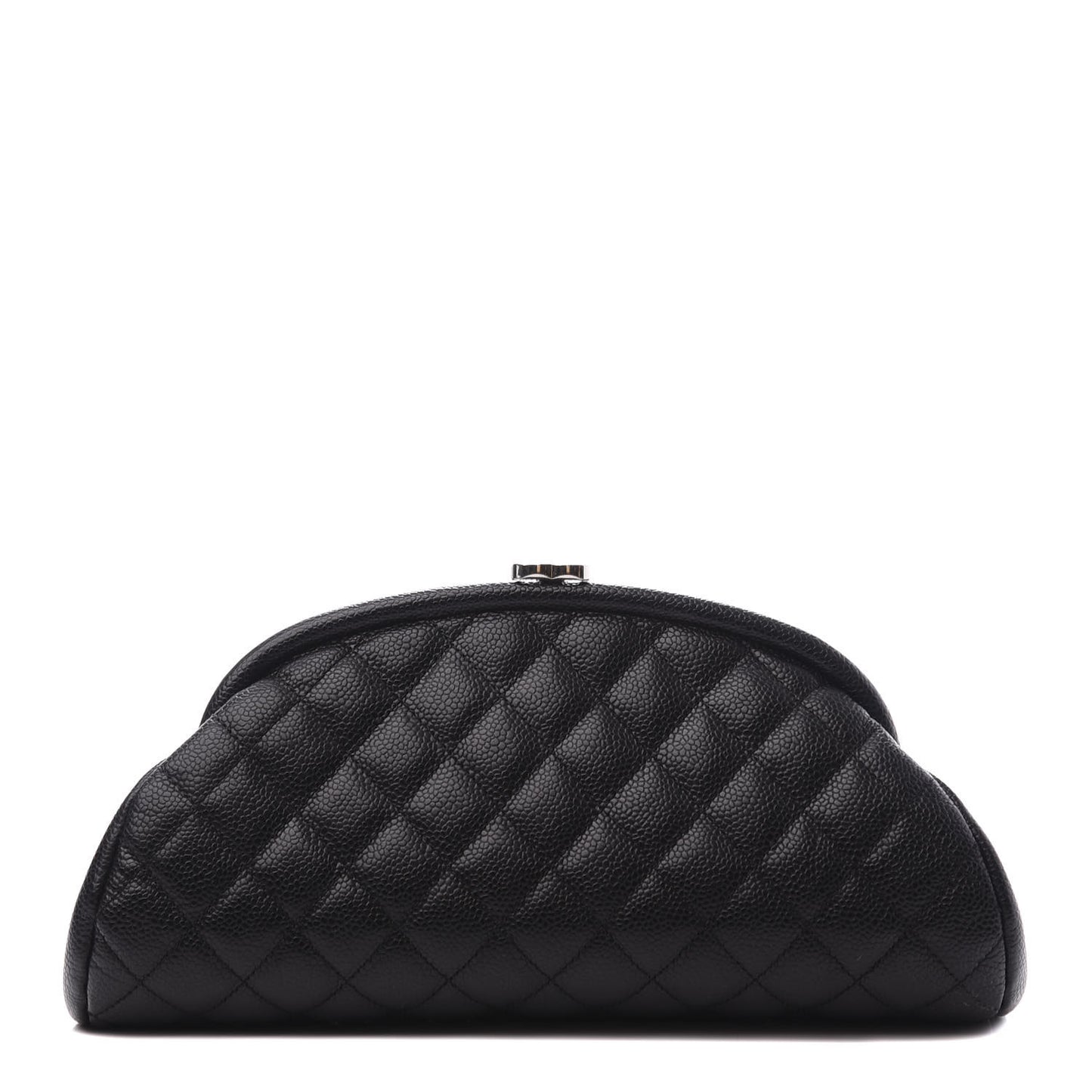Caviar Quilted Timeless Clutch Black