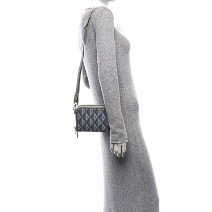 Christian Dior Coated Canvas CD Diamond Messenger Pouch Grey 2 of 10