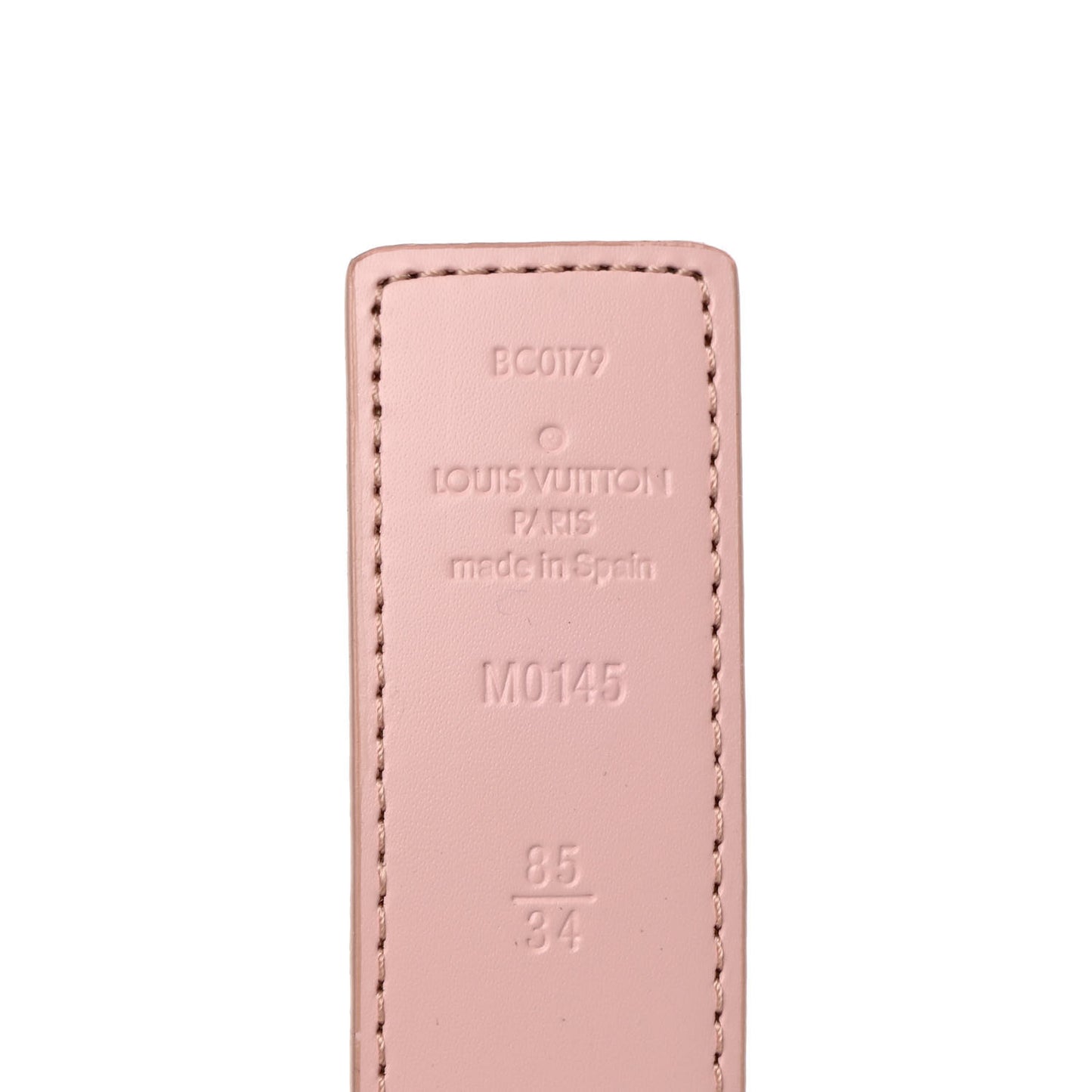 Damier Azur 30mm LV Initiales Reversible Belt 85 34 Pink