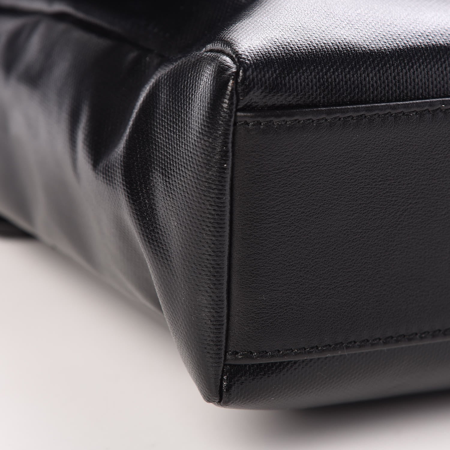 Dolce & Gabbana Calfskin Coated Canvas Logo Panel Messenger Black 8 of 14