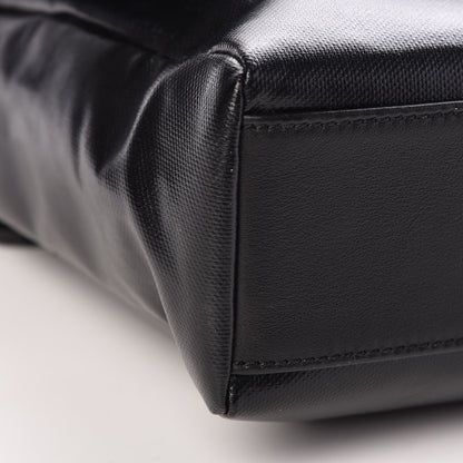 Dolce & Gabbana Calfskin Coated Canvas Logo Panel Messenger Black 8 of 14