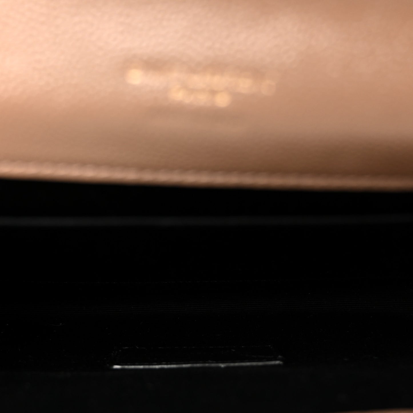Grain De Poudre Matelasse Chevron Monogram Cassandre Flap Pouch Taupe