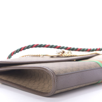 Gucci Mini Vintage GG Supreme Monogram Web Medium Rajah Slim Flap Shoulder Bag Beige New Acero 6 of 11