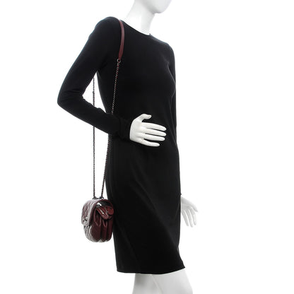 Chanel Goatskin Quilted CC Waiter Crossbody Burgundy 2 of 10